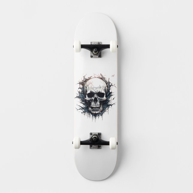 Skate Caveira de Terror (Frente)