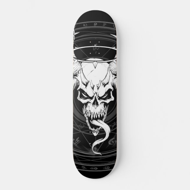 Skate Caveira Divina da Morte (Preto) (Frente)