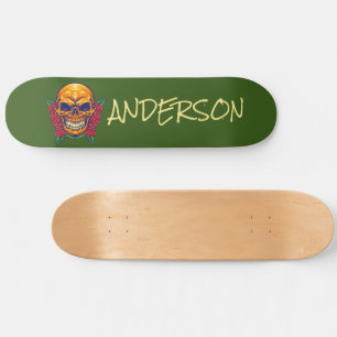 Skate Caveira do Ouro Personalizado