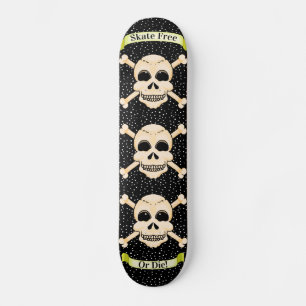 Skate Caveira e Crossbones