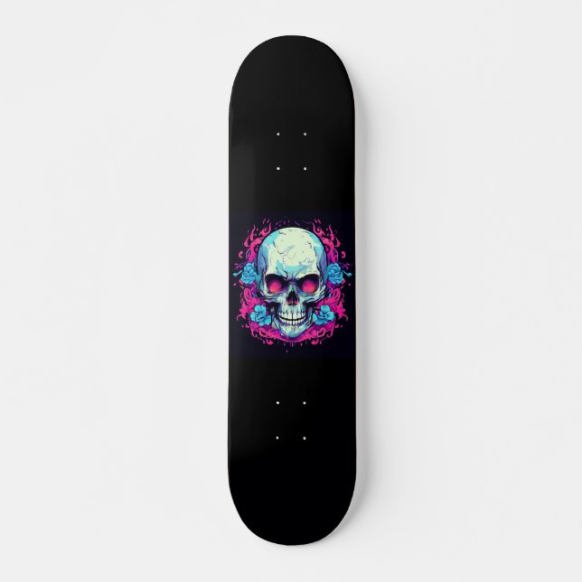 Skate Caveira Emo (Frente)