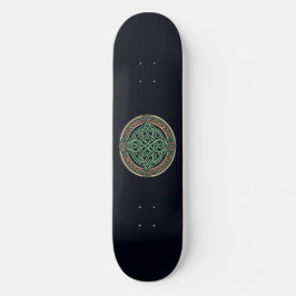 Skate Celtic Knot Green Emblem