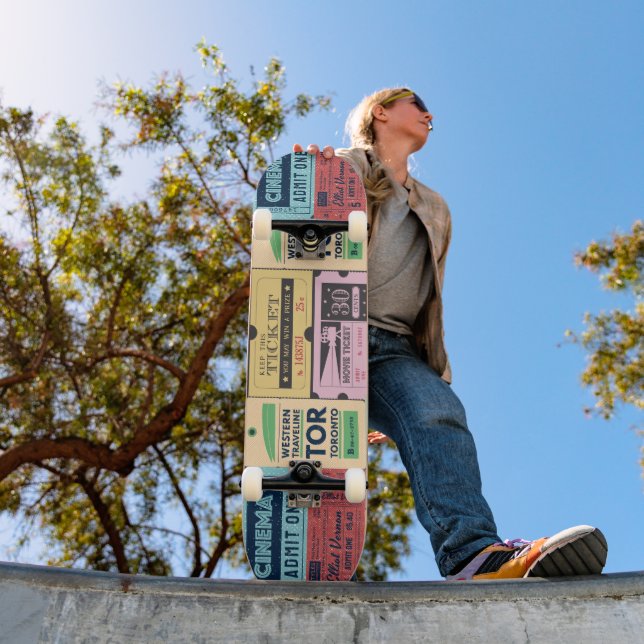 Skate Cenima passará 50 60s 70s Clássica vintage (Ao ar livre 1)