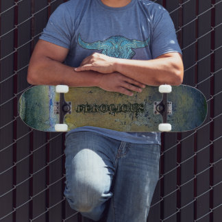 Skate Cerâmica Preta Folha de Ouro Vintage Feroz