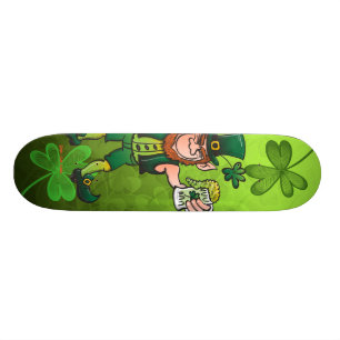 Skate Cerveja do bebendo do Leprechaun do dia de Patrick