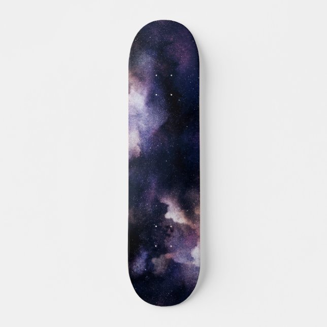 Skate Céu Noturno da Galáxia Cósmica Roxa (Frente)