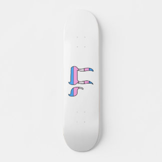 Skate Chá da Bandeira do Orgulho Trans