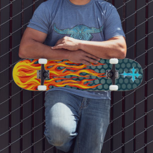 Skate Chamas Cruzadas