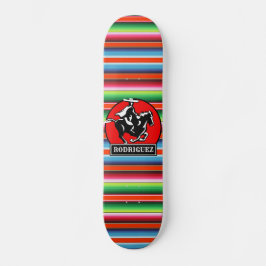 Skate Charro Horse, nome personalizado, sérvia mexicana 