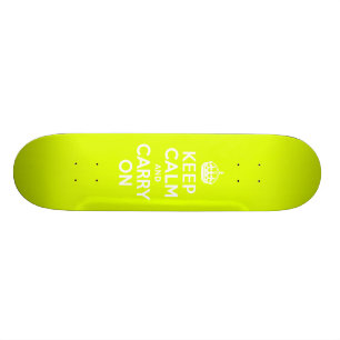 Skate Chartreuse mantenha a calma e continue