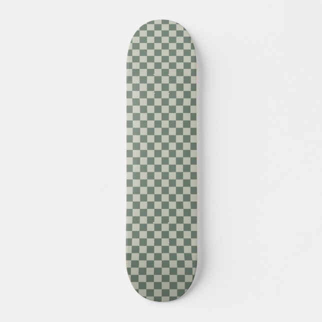 Skate Checkerboard verde (Frente)