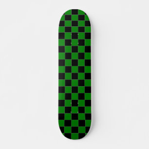 Skate Checkered preto e verde