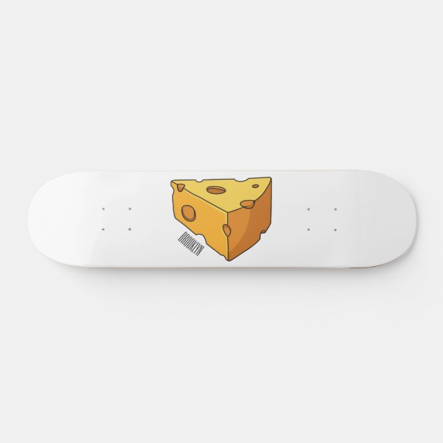 Skate Cheese cartoon illustration  (Horz)