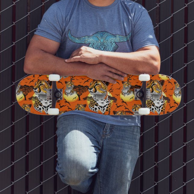 Skate Cheetah African Feline Wild Animal (Ao ar livre 3)