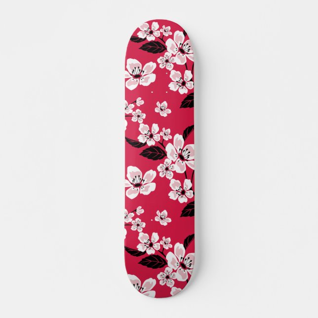 SKATE CHERRY BLOSSOM - SAKURA (VERMELHO) (Frente)