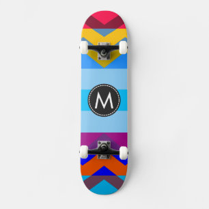 Skate Chevron chique na moda listra o teste padrão #6