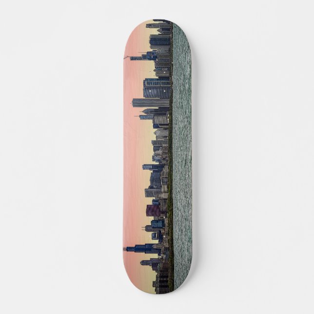 Skate Chicago Skyline Painterly (Frente)