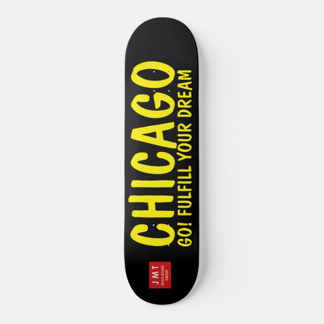 SKATE CHICAGO VÁ! SKATEBOARDS / SKATEBOARDS JMT (Frente)