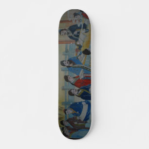 Skate chinês da pintura mural