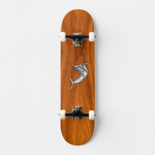 Skate Chrome Marlin no Teak Wood