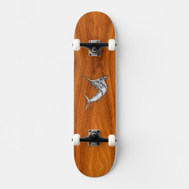 Skate Chrome Marlin no Teak Wood (Frente)