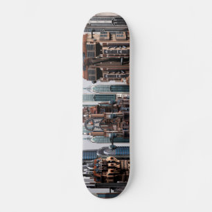 Skate Cidade de Fantasia Futurista Arte de Horizonte de 
