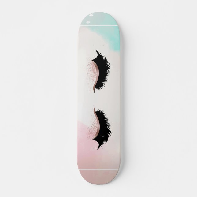 Skate Cílios Postiços Femininos Legais (Frente)