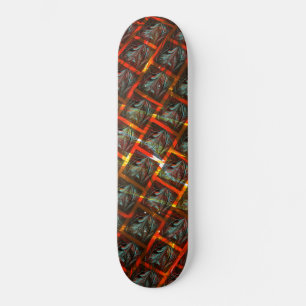 Skate Cinzas "olhais enquadrados", esmaltes, quadrados o