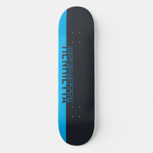 Skate Cinzas sólidas e azul personalizáveis