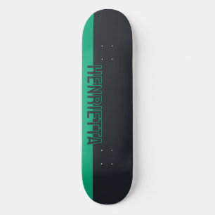 Skate Cinzas sólidas e verdes personalizáveis