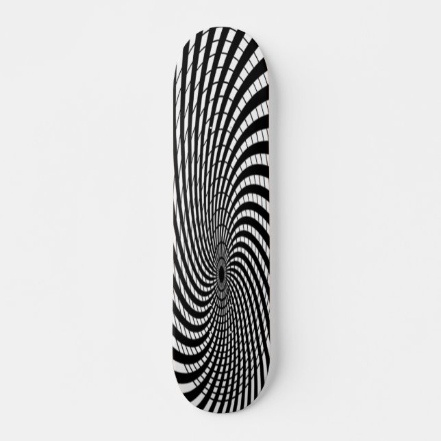 Skate círculo preto e branco (Frente)