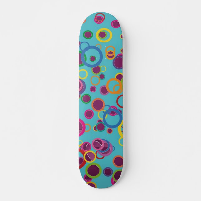 Skate Círculos Coloridos (Frente)