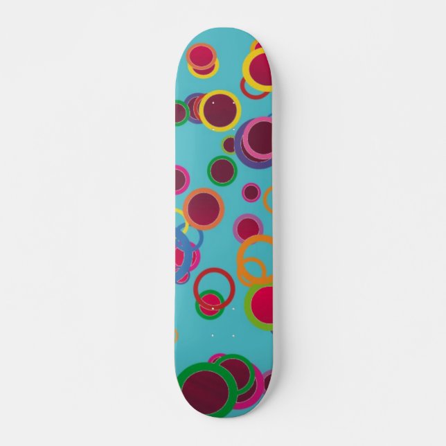Skate Círculos Coloridos (Frente)