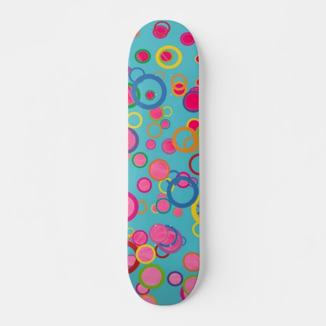 Skate Círculos Coloridos (Frente)