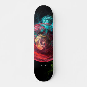 Skate Círculos de Galáxia de Arte Abstrato