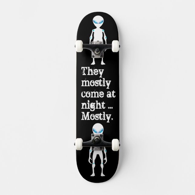 Skate Citação da alienígena branca e negra (Frente)