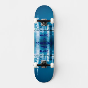 Skate Citação de esperança inspiração cidade noite