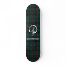 Clan Davidson Crest Crachá e Tartan