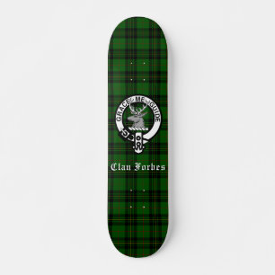Skate Clan Forbes Tartan e Crachá Crest