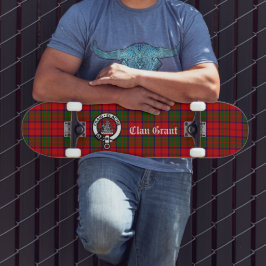 Skate Clan Grant Tartan e o Crachá Crest