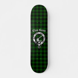 Skate Clan Gunn Crest Crachá e Tartan