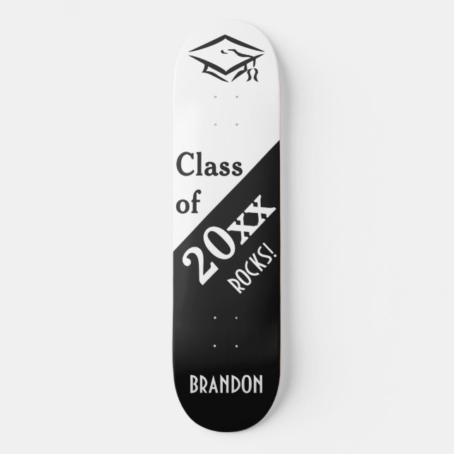 Skate CLASSE DE (qualquer ano) skateboards de nome perso (Frente)