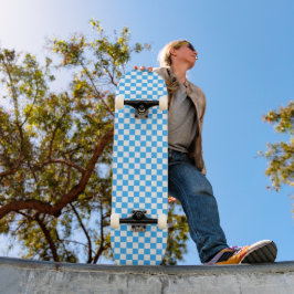 Skate Classic light blue checkerboard 
