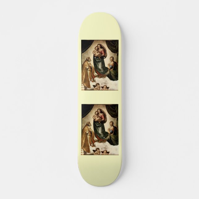 Skate Clássico "Sistine Madonna" (cerca de 1513) de Rafa (Frente)