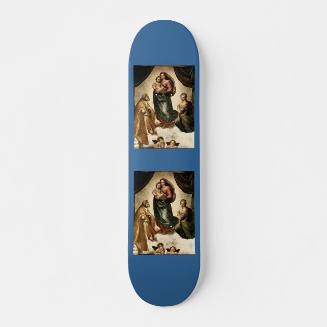 Skate Clássico "Sistine Madonna" (cerca de 1513) de Rafa (Frente)