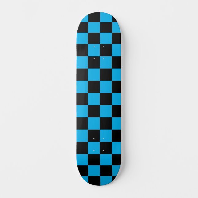 Skate Clássico Verificado (verificado) Azul-Céu e Preto (Frente)