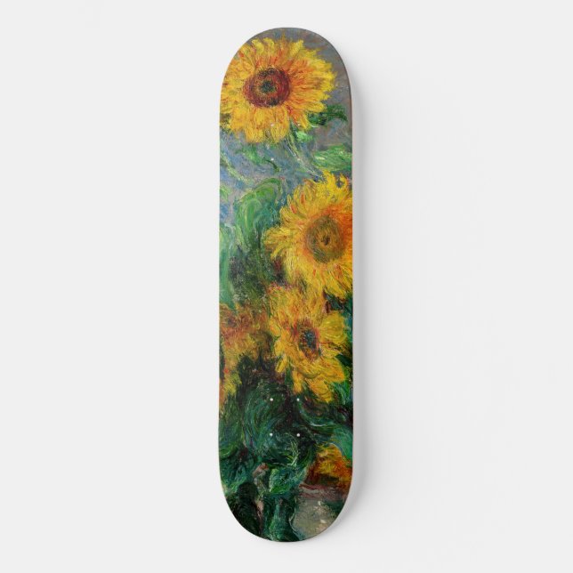 Skate Claude Monet - Buquê de Sunflower (Frente)