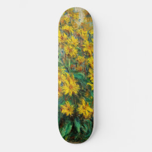 Skate Claude Monet - Flores de Alcachofra de Jerusalém