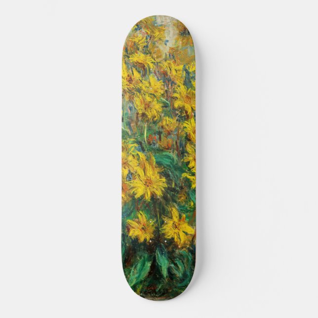 Skate Claude Monet - Flores de Alcachofra de Jerusalém (Frente)
