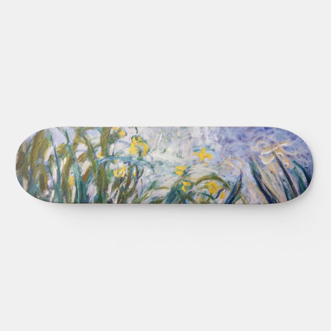 Skate Claude Monet - Íris Amarelas e Roxas (Horz)